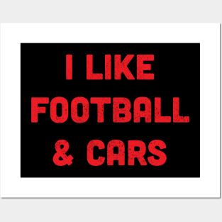 Football & Cars Posters and Art